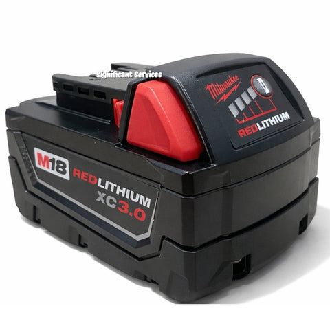 2 GENUINE Milwaukee 48-11-1828 M18 18V 3.0 AH Batteries XC Red Lithium 18 Volt