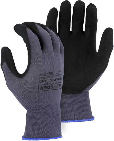 Majestic 3228 Industrial Glove Micro Foam Nitrile Palm Nylon Medium 12PK