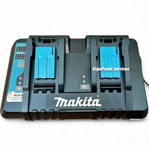 New MAKITA BL1850B2DC2 NEW 18V BL1850B Li-Ion Battery DC18RD Dual Port Charger
