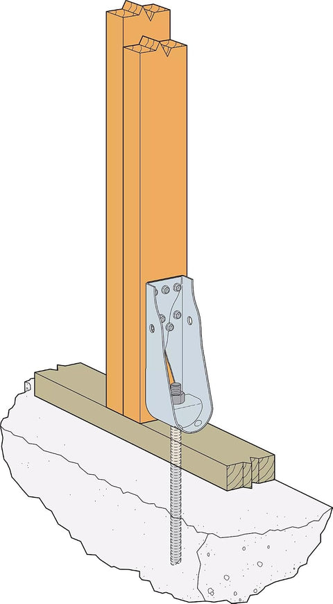 HDUE3 3 in. x 8-11/16 in. 14-Gauge Galvanized Predeflected Holdown Strong-Drive SDS Screws