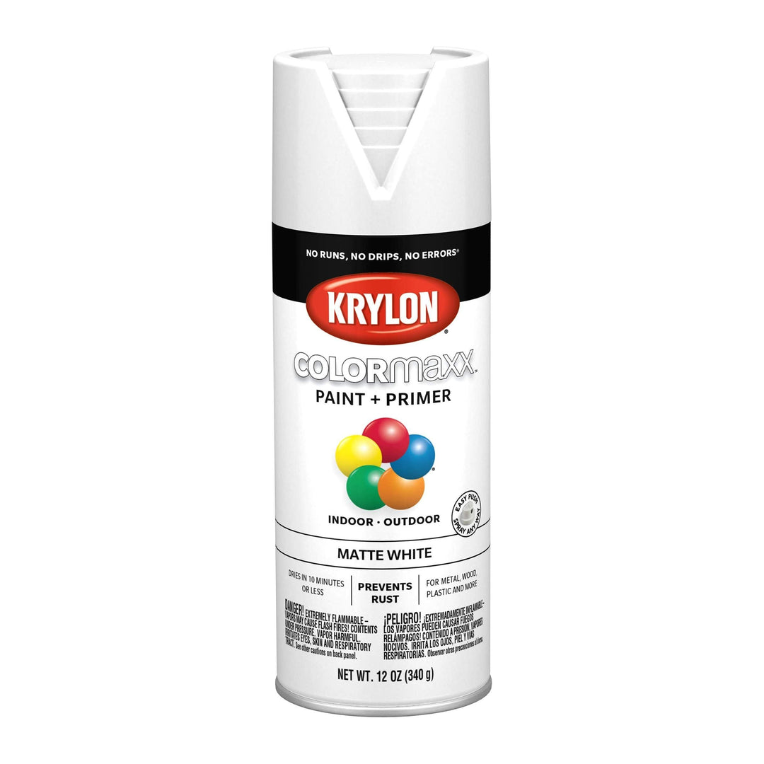 Krylon K05591007COLORmaxx Spray Paint and Primer for Indoor/Outdoor Us ...