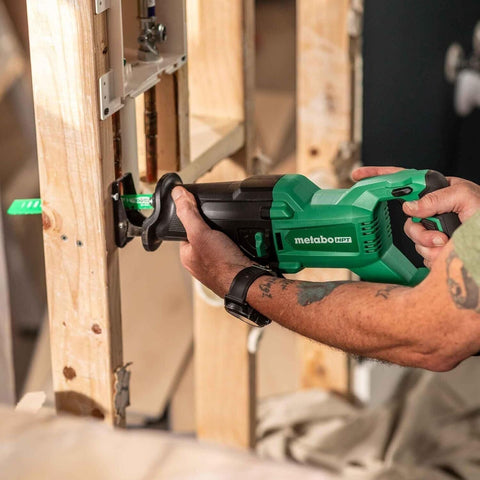 Metabo HPT 18V MultiVolt™ Cordless Reciprocating Saw | Tool Only - No Battery | Counter-balance Housing Reduces Vibration | Orbital Mode | CR18DBQ4
