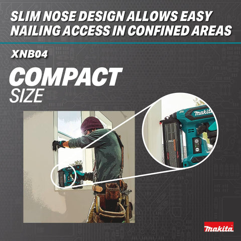 Makita XNB04Z 18V LXT Brushless Cordless 2 in Brad Nailer 18 Gauge Tool Only