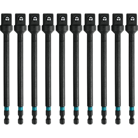 Makita A-99437 Impactx 1/2″ x 6″ Socket Adapter, 10 Pack, Bulk