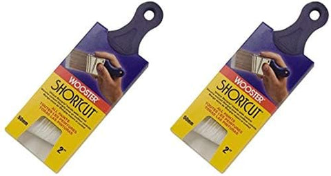 Wooster Brush Q3211-2 Shortcut Angle Sash Paintbrush 2-Inch 2 Pack