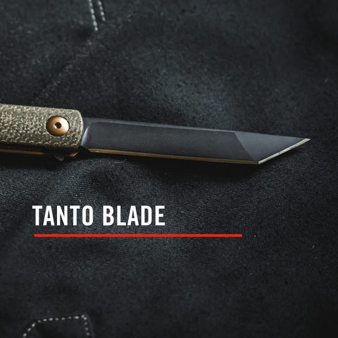 Coast 30858 LX504 Folding Pocket Knife Tanto Blade 9Cr18MoV Steel Dark Green Handle
