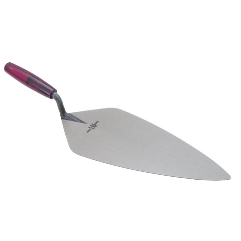 MARSHALLTOWN London Brick Trowel, 12 x 5 1/8 Inch Masonry Tool, Wood Handle, Made in the USA, 33P12