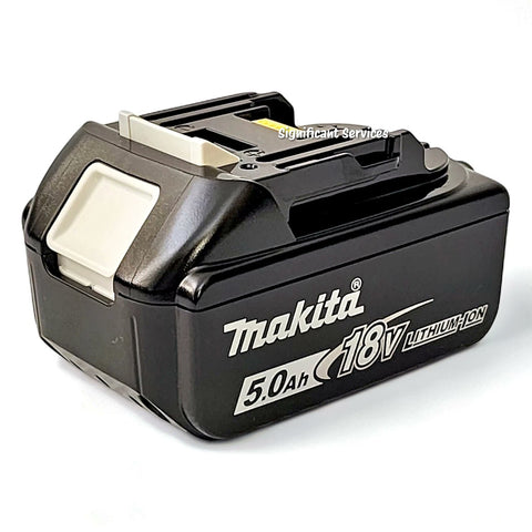 (2) New Genuine Makita Brand BL1850B-2 18V Batteries 5.0 AH LED 18 Volt LXT