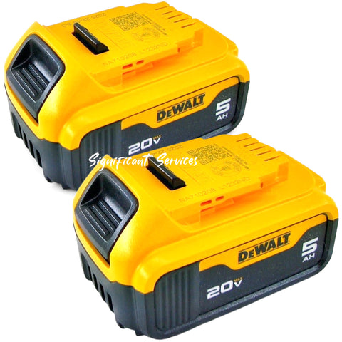DeWALT 20V MAX Li-Ion Battery Starter Kit 2 Batteries 5.0Ah DCB205-2CK