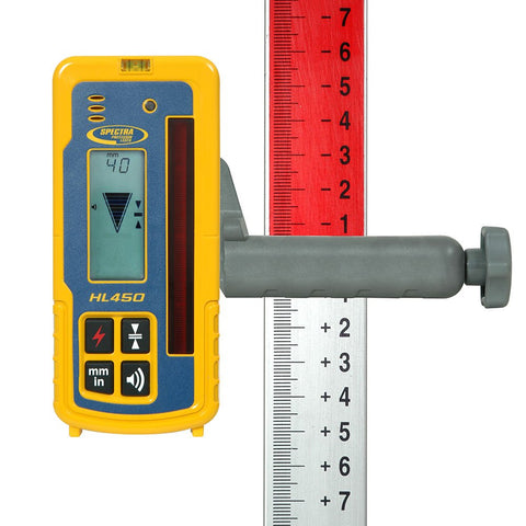 Spectra Precision HL450 Laser Receiver Detector Digital Readout Construction ...