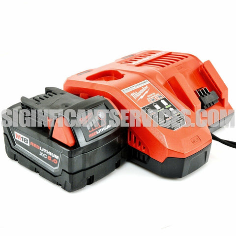 Milwaukee 48-59-1808 NEW M12/M18 5.0 Ah Lithium-Ion Battery Rapid Charger