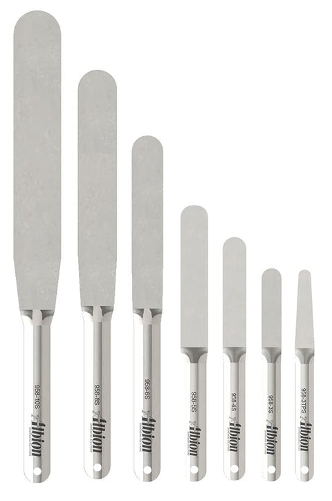 Albion Engineering 958-G01 Streamline Caulk Spatula 7-Piece Set Stainless Steel