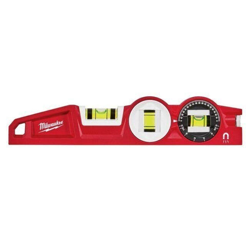 New Milwaukee 48-22-5210 Magnetic Level 10" Die Cast SHARPSITE 360° Locking Vial