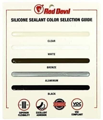 Red Devil 0780 StormGuard 920 100% RTV Silicone Window and Door Sealant, A Wa...