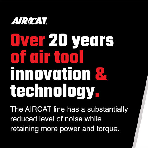 AIRCAT 1870-P 1" Impact Wrench Super Duty Composite Pistol Grip Pneumatic Tool