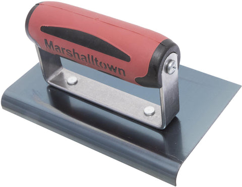 Marshalltown 158BD Blue Steel Concrete Edger 6 x 4 in 3/8 in Radius 1/2 in Lip