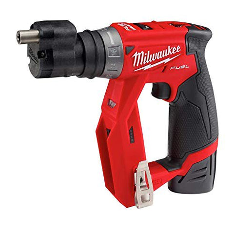 Milwaukee 2505-22 M12 Fuel Installation Drill/Driver Kit, Compact, Forward/Reverse Switch, Keyless Chuck, LED Light, Variable Speed