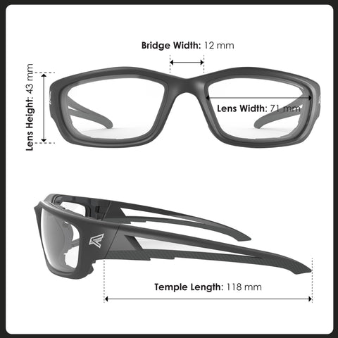Edge SK-XL111 Wrap-Around Safety Glasses Anti-Scratch Non-Slip UV 4