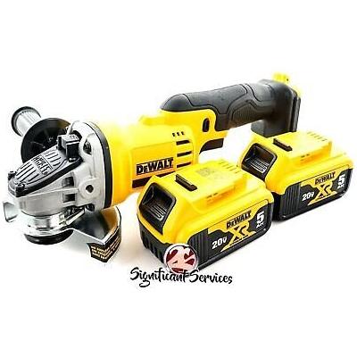 DeWALT DCG412B 20V MAX Li-Ion Cordless Angle Grinder 4 1/2 Cut-Off 5.0 Batteries