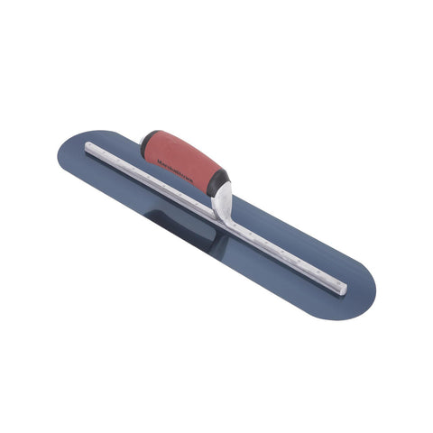 MARSHALLTOWN MXS75BFRD Fully Rounded Concrete Finishing Trowel, Blue Steel Blade, DuraSoft Handle, 18 x 3, Made in The USA