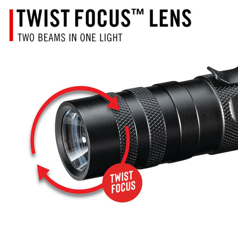 Coast 20569 PX1 Flashlight 565 Lumens Pure Beam Focusing 3 AAA with Clip