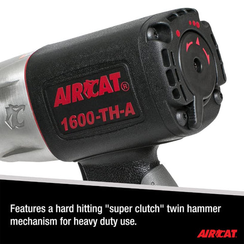 AIRCAT 1600-TH-A 3/4" Composite Impact Wrench, 1,400 ft-lb Max Torque