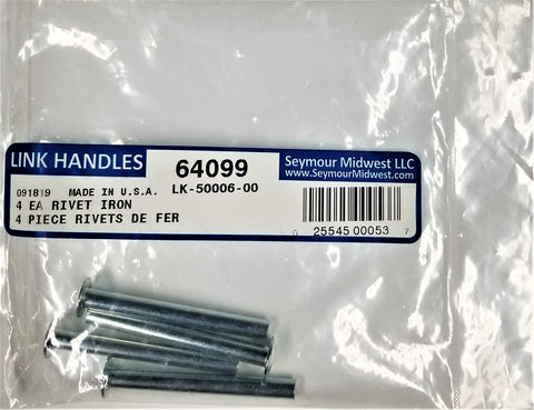 Link Handles 64099 Iron Rivets 1-3/4 Inch Replacement for Shovel Handle