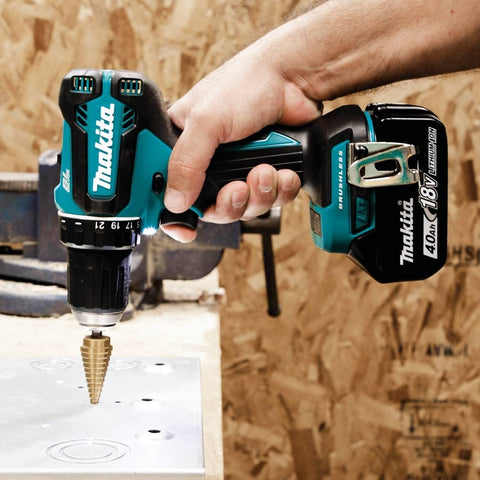 Makita XFD13SM1 18V LXT® Lithium-Ion Brushless Cordless 1/2" Driver-Drill Kit...
