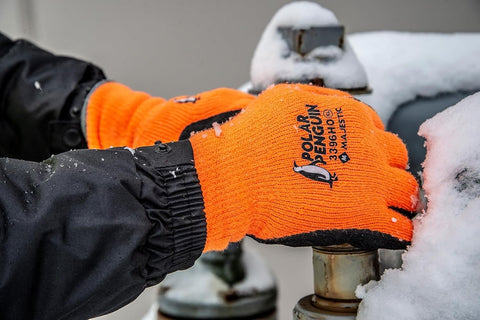Majestic 3396HY Polar Penguin Winter Hi Vis Yellow Gloves X-Large 12 Pair