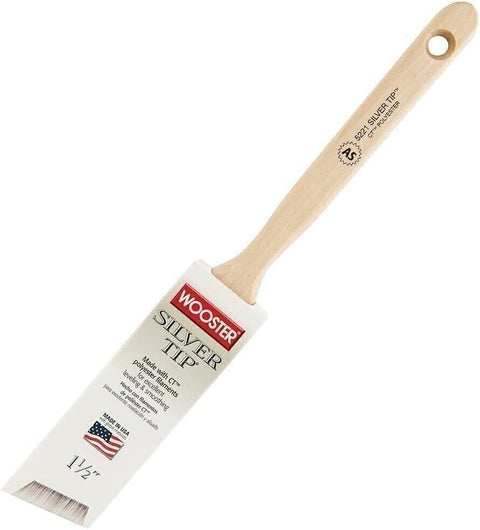 Wooster Brush 5221-1 1/2 Silver Tip 1 1/2 Inch Angle Sash Paintbrush 6 Pack