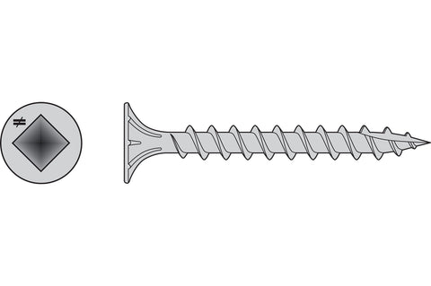 Simpson Strong-Tie T08C162WQM Fiber-Cement Screw #8 x 1-5/8 in. #2 Square Waf...