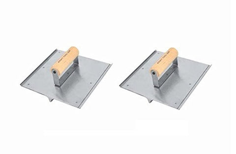 Kraft Tool Co. CF026 8 in. x 8 in. Stainless Steel Hand Groover with Wood...