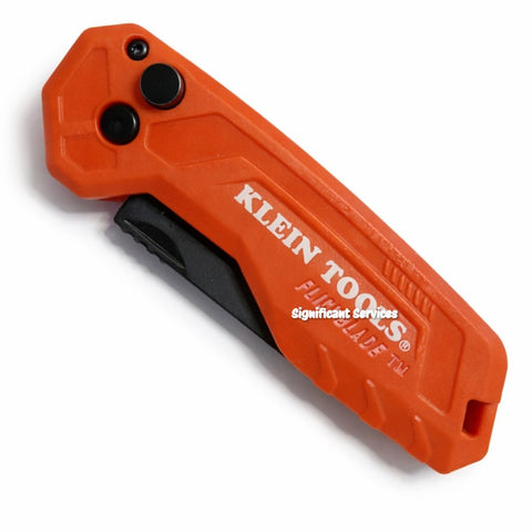 Klein Tools 44307 FlickBlade Utility Knife Quick-Change Grounded Carbon Steel