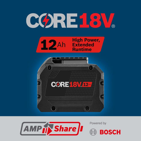 Bosch GBA18V120 18V CORE18V Lithium-Ion 12.0 Ah PROFACTOR Exclusive Battery