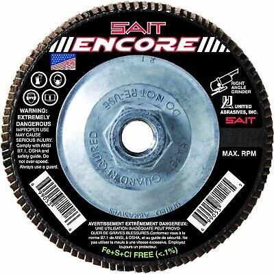 United Abrasives-SAIT 71239 Type 27 Encore Flap Disc, 5-Inch x 5/8-11-Inch Z...