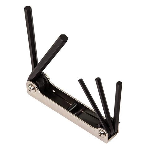 Klein Tools 70579 Folding Hex Key 5-Key SAE Allen Wrench Tool Set