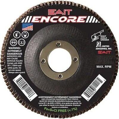 United Abrasives-SAIT 71229 Type 27 Encore Flap Disc, 5-Inch x 7/8-Inch Z...