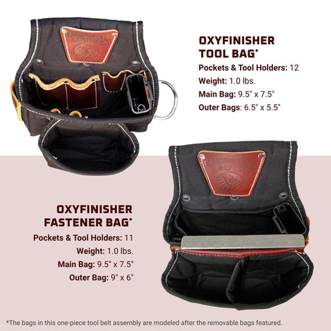 Occidental Leather 9540 Adjust To Fit Finisher Finishing Carpenter Tool Belt