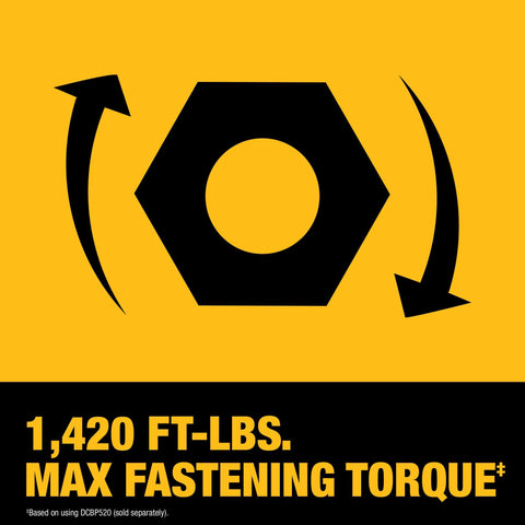 DEWALT DCF964B 20V MAX XR 3/4" Brushless High Torque Impact Wrench Hog Ring A...