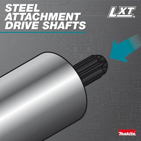 Makita XUX02SM1X6 18V LXT® Brushless Couple Shaft Power Head Kit w/String Trimmer, Pole Saw, Art. Hedge Trimmer & Blower Attachments (4.0Ah)