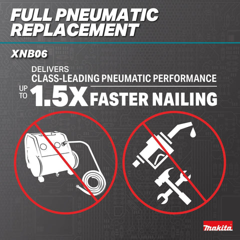 Makita XNB06Z 18V LXT Brushless Cordless 2-1/2 in 16 Ga Angled Finish Nailer