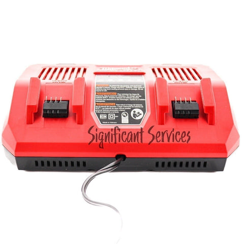 Milwaukee 48-59-1802 M18 18V Li-Ion Dual Bay Simultaneous Rapid Charger