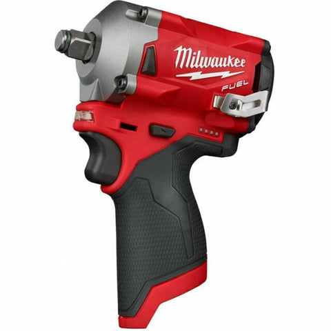 Milwaukee 2555-20 M12 FUEL Stubby Cordless 1/2" Impact Wrench 4.0 Ah Battery Kit