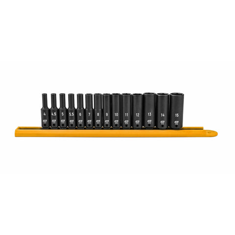 GEARWRENCH 84909 14 Pc. 1/4" Drive 6 Pt. Deep Impact Socket Set