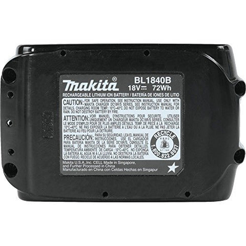 Makita BL1840B 18V 4.0Ah Li-Ion Battery Genuine OEM Fast Charge LXT Tool Power