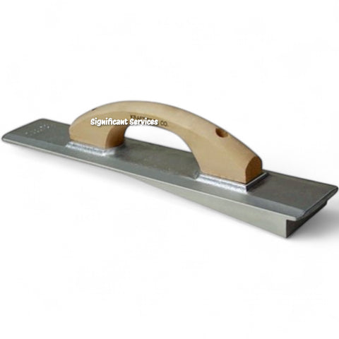Kraft Tool CF066H-8 16"x3-1/4" Magnesium Beveler Driveway Float w/ Wood Handle