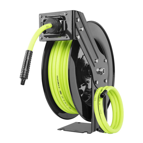Flexzilla L8611FZ Open Face Retractable Air Hose Reel, 3/8 in. x 50 ft
