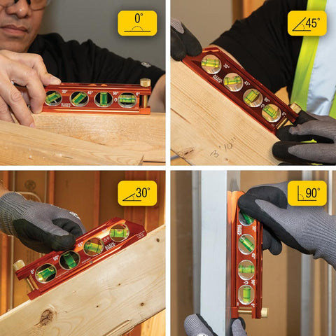Klein Tools 935AB4V Magnetic Torpedo and Conduit Level, 6-Inch