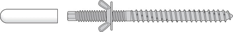 Simpson Strong-Tie SPS25344-KT 1/4 x 3-7/16 Stainless Storm-Panel Screw Kit 25ct