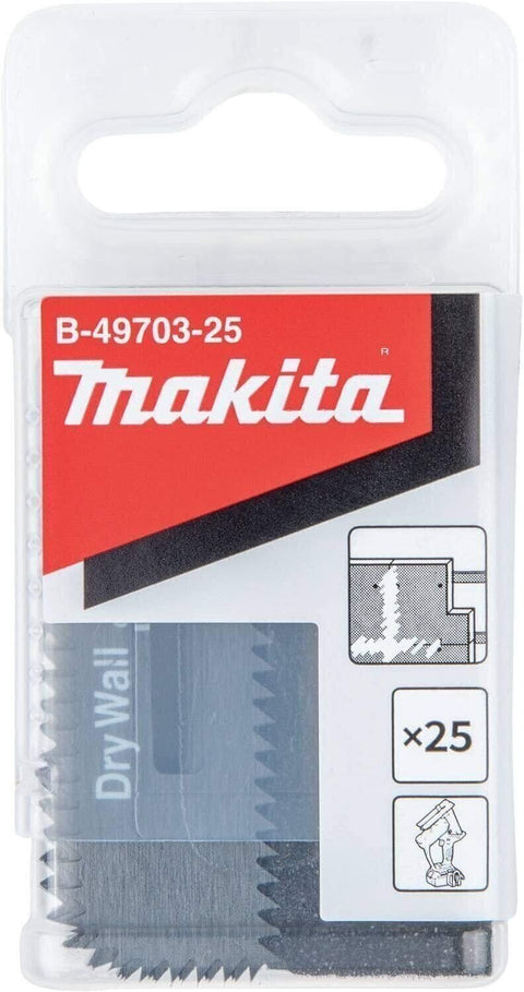 Makita High Carbon Steel B-49703 Drywall Cut-Out Saw Blade 25 Pack